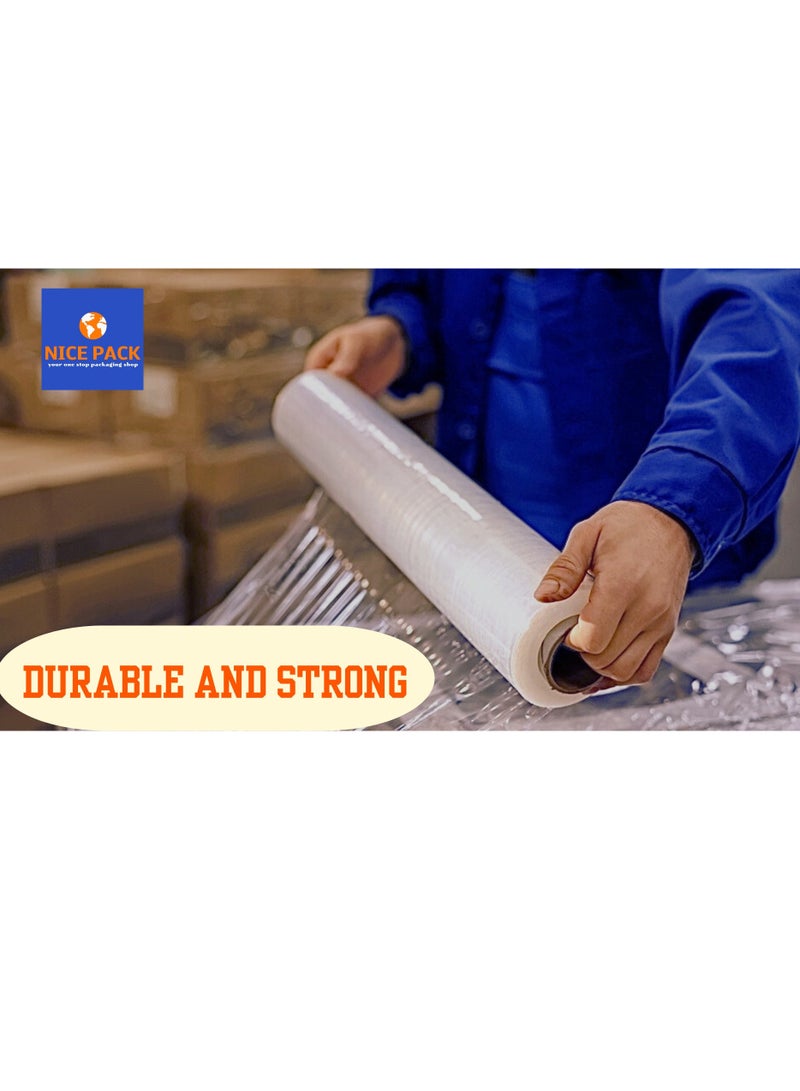 Nice Pack 1.2kg and 2kg Stretch Film Wrap Or Cling Wrap For Pallet Wrapping, Moving Heavy Duty Packages And Home Shifting. - Image 5
