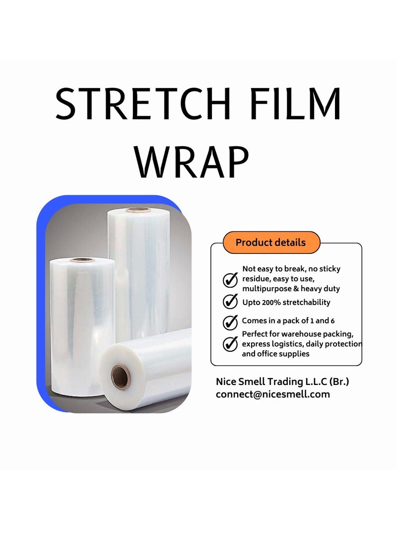 Nice Pack 1.2kg and 2kg Stretch Film Wrap Or Cling Wrap For Pallet Wrapping, Moving Heavy Duty Packages And Home Shifting. - Image 3