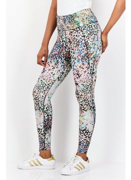 Reebok Women Sportswear Fit Training Leggings, Multicolor  - Image 4
