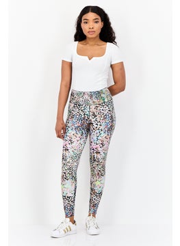 Reebok Women Sportswear Fit Training Leggings, Multicolor  - Image 3