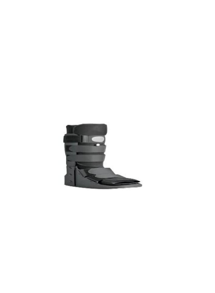 Health Mart Air Traveler Pneumatic Walker Boot Adjustable Air Compression Orthopedic Walking Support Brace Small Black - Image 1