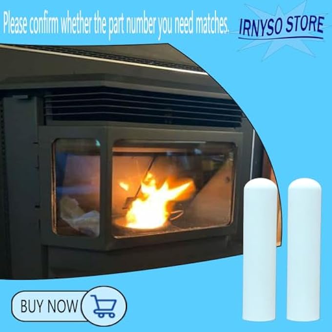 CERAMIC PROTECTION COVER TUBE FOR QUADRAFIRE PELLET STOVE THERMOCOUPLE 812-13222 PACK - Image 2