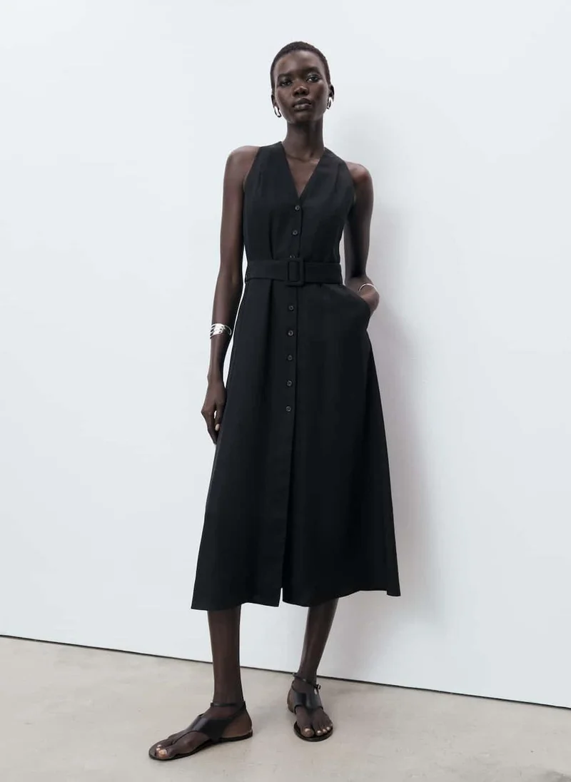 MANGO Lyocell Dress With Belt