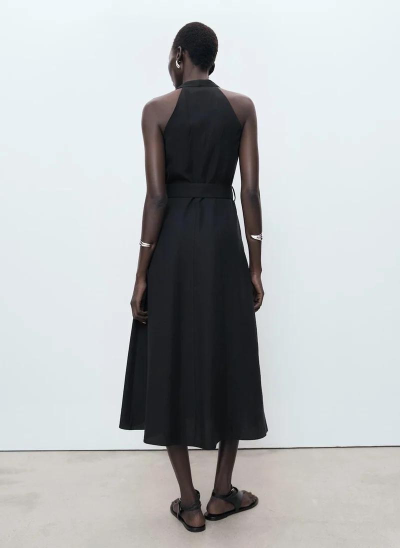 MANGO Lyocell Dress With Belt