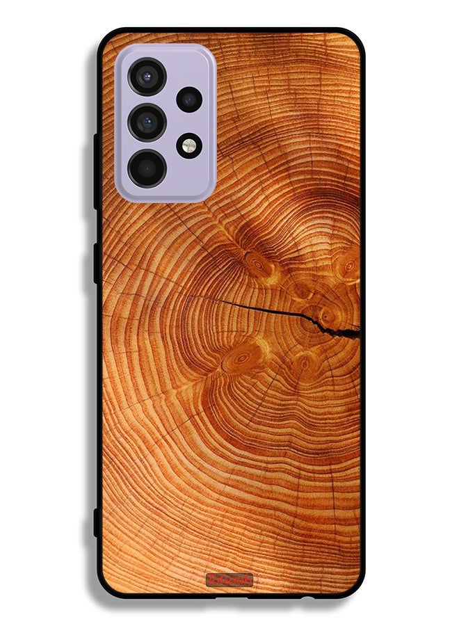 Tolwak Samsung Galaxy A52 5G Protective Case Cover Crack Wood - Image 1