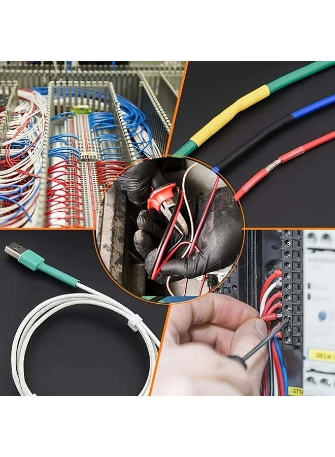 164 Pcs Random Color Heat Shrink Tubing Electrical Cable Connector Insulation Protective Sleeve - Image 5
