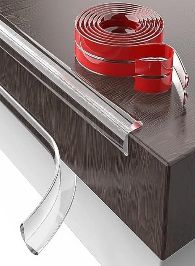 NEXORA Transparent Edge Protector Strip with Adhesive Backing, Cuttable Roll, 100 cm Length, 1.7 cm Width - Image 3