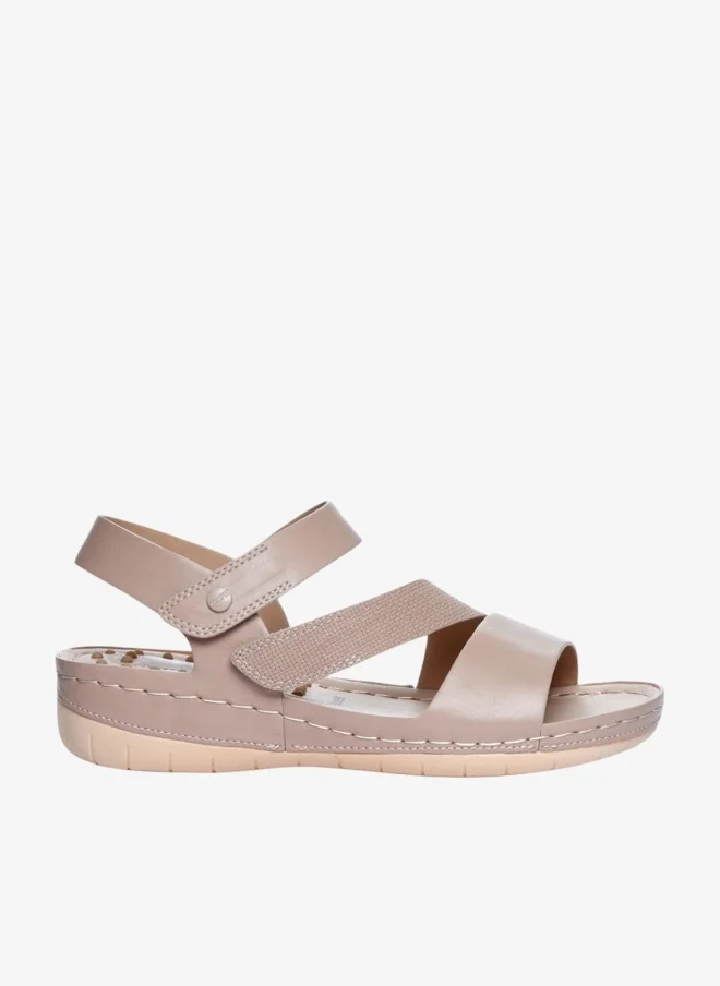 Bata Casual Platform Sandals with Strap Closure