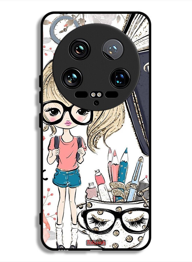 Tolwak Xiaomi 14 Ultra Protective Case Cover Unicorn Girl Art - Image 1