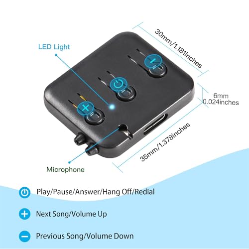 MMUSS Bluetooth-Module V5.4 Ultra Thin 3mm Replacement Stereo Speakers,Pillow Speaker with Mic, DIY Headset, for Sleep Headphones, Beanie,Headband Side Sleepers Running Yoga Meditation - Image 4
