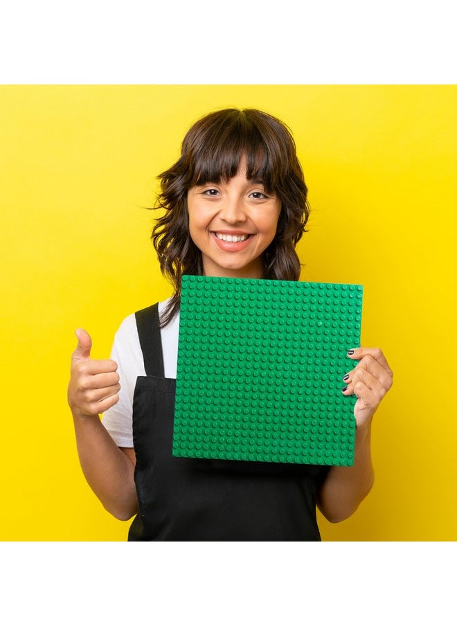 Edu Toys - Edu Toys Base Plate Board 24 x 24 Dots/Pegs for Classic Building Blocks Bricks Compatible with All Brands Classic Blocks (Green) - Image 1