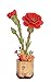 rowood 3D Puzzle Wooden FlowerDIY Artifical Flower Building Set Craft Kit for WomenMothers DayValentines DayTeachers DayThanksgivingChristmasBirthday Gift for MomGrandmaRed Carnation - Image 2