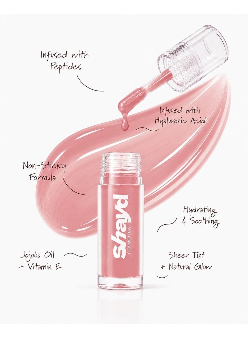 Shayd Cosmetica Hydrarepair Lip Oil - Pinky Passion - Image 3