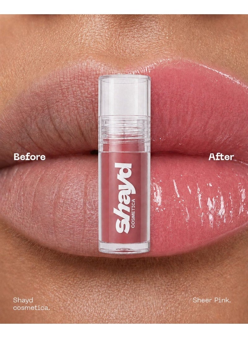 Shayd Cosmetica Hydrarepair Lip Oil - Pinky Passion - Image 2