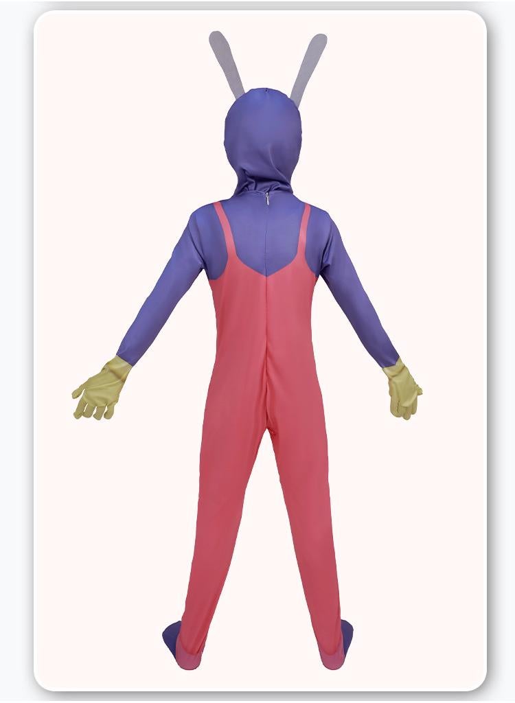 عام 1 مجموعة من ملابس السيرك الرقمية مذهلة للأطفال والبالغين مع الأقنعة ولعب دور الطرف دمية أفخم الحرة زي جاكس - Image 3