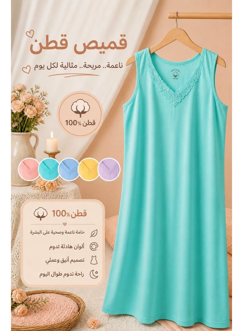 قميص نوم xxl قطن  ١٠٠% - Image 2
