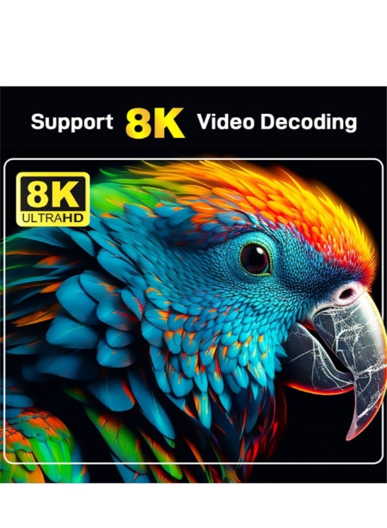 تلفزيون جهاز بث تلفزيوني بدقة 8K، بسعة 2+16 جيجابايت، مزود بنظام Android TV ومساعد جوجل مدمج وجهاز تحكم عن بعد صوتي. - Image 3
