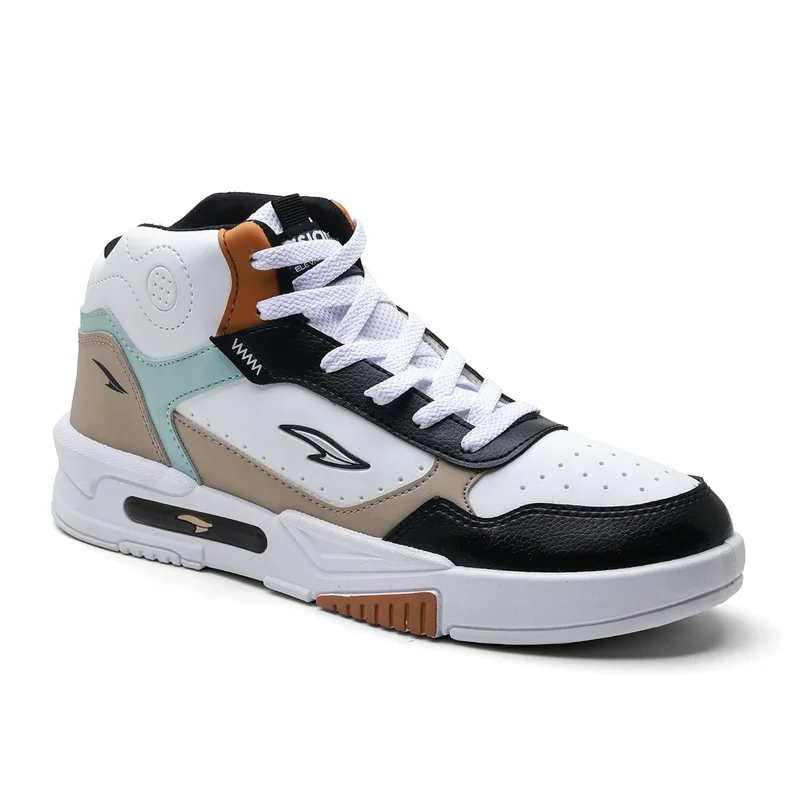 أسيان Casual Sneakers for Men in White and Black