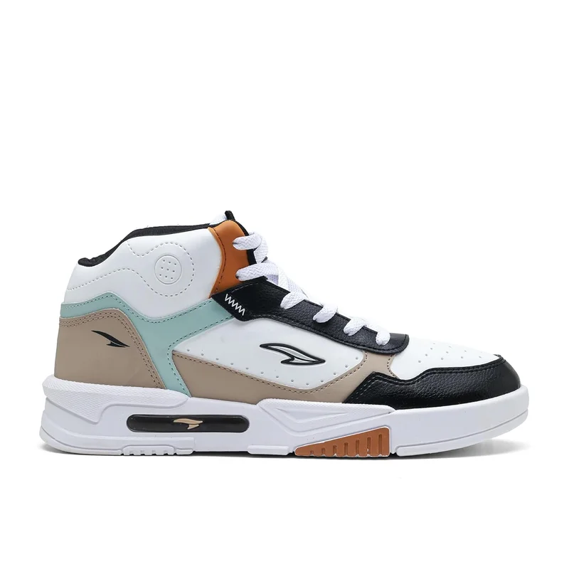 أسيان Casual Sneakers for Men in White and Black