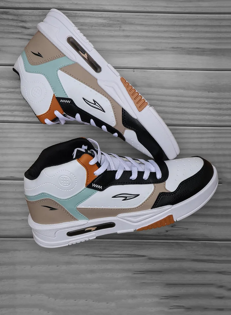 Asian  Casual Sneakers for Men in White and Black for Men | Best Price UAE