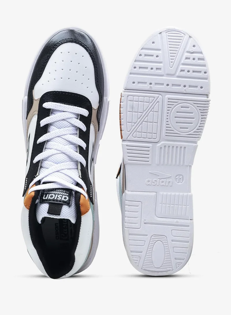 Asian  Casual Sneakers for Men in White and Black for Men | Best Price UAE