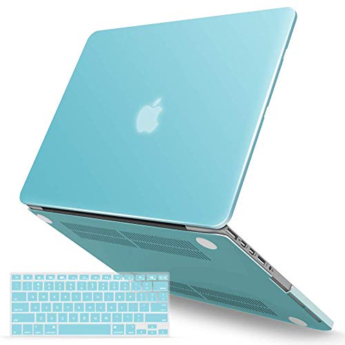 IBENZER Compatible with MacBook Pro 13 Inch Case 2015 2014 2013 end 2012 A1502 A1425, Hard Shell Case with Keyboard Cover for Old Version Apple Mac Pro Retina 13, Serenity Green, R13SRG+1 - Image 1