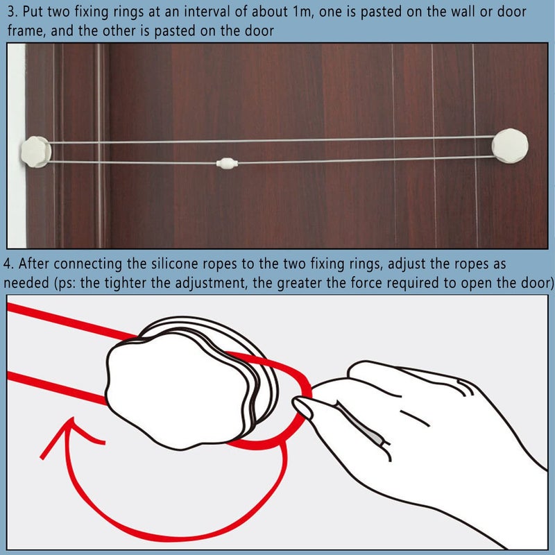 LISUNLI Pets Automotic Door Opener, Automatic Lockable Pet Dog Door Automatic Gate Opener Dogs Cats Door, Cat Private Handle Pet Door for Bedroom Bathroom - Push to Open Pet Private Access Door - Image 4