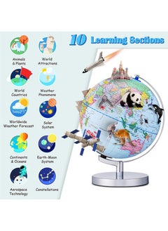 Y&D Luminous AR Globe 9-inch Intelligent AR Globe For Kids  - Image 4