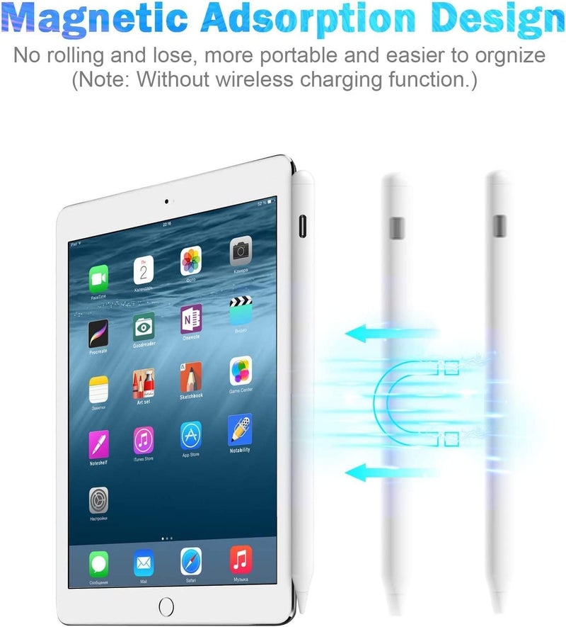 فیس ہب 47 قلم ستايلس لجهاز iPad مع رفض راحة اليد، حساسية الميل والمغناطيس، قلم iPad متوافق مع أجهزة Apple iPad 10/9/8 (2018-2023)، iPad Air 5/4/3، iPad Pro 11/12.9، iPad Mini 6/5 (بديل لقلم Apple Pencil). - Image 4
