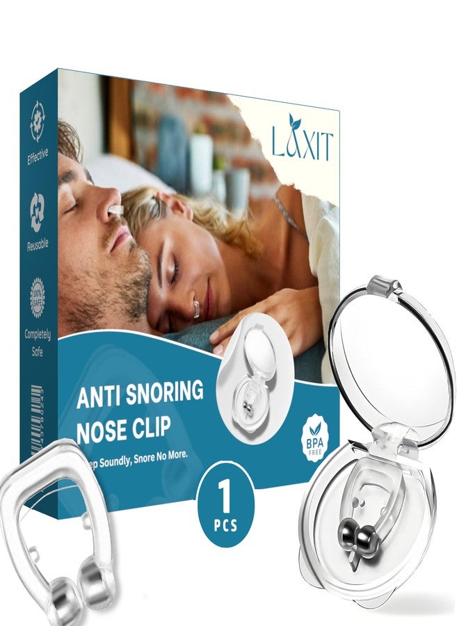 Laxit Pack of 1 Snoring stopper Anti Snoring Nose Clip Devices for Men and Women, Snore Free Magnetic Nose Clip, Snoring Solution, Sleeping Aid Devices Ease Breathing, Relieves Nasal Noise Clip (Pack of 1) - Image 1