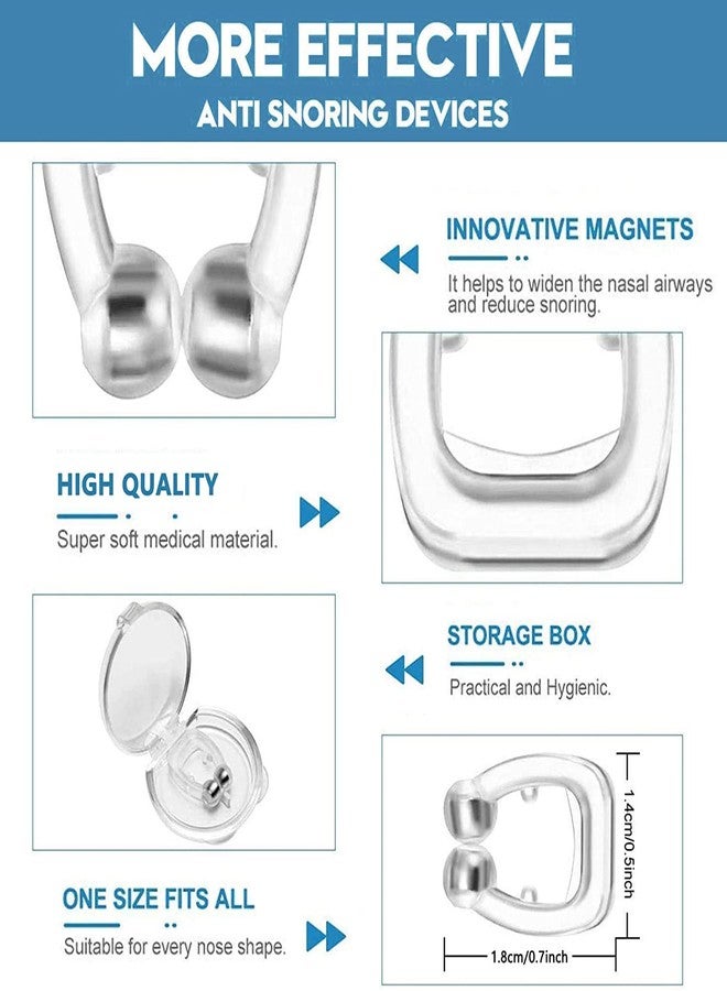 Laxit Pack of 1 Snoring stopper Anti Snoring Nose Clip Devices for Men and Women, Snore Free Magnetic Nose Clip, Snoring Solution, Sleeping Aid Devices Ease Breathing, Relieves Nasal Noise Clip (Pack of 1) - Image 2