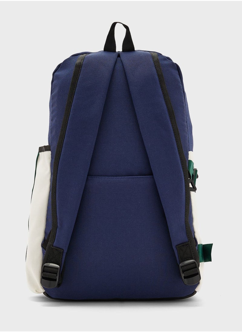 Seventy Five - Webbing Detail Backpack With Laptop Sleeve - Image 1