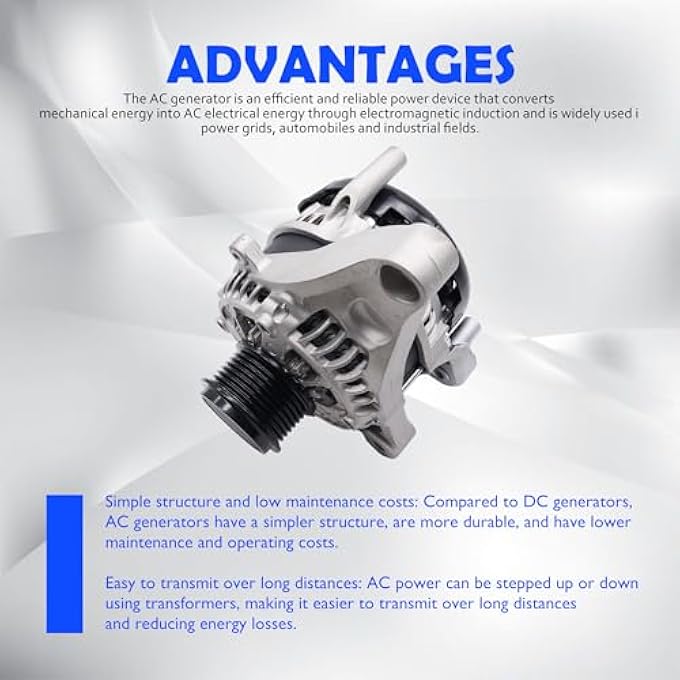 OXCANO 21154 Alternator Compatible with Acura ILX 2016-2022, TLX 2015-2020, Honda CR-V 2015 2016 2017 2018 2019 Replacement for 104211-3470, 31100-5X6-J01 - Image 3