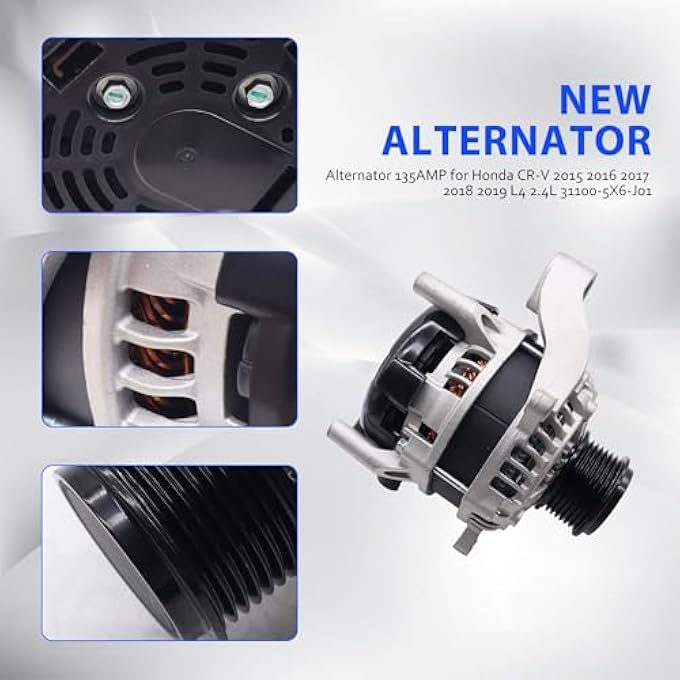 OXCANO 21154 Alternator Compatible with Acura ILX 2016-2022, TLX 2015-2020, Honda CR-V 2015 2016 2017 2018 2019 Replacement for 104211-3470, 31100-5X6-J01 - Image 2