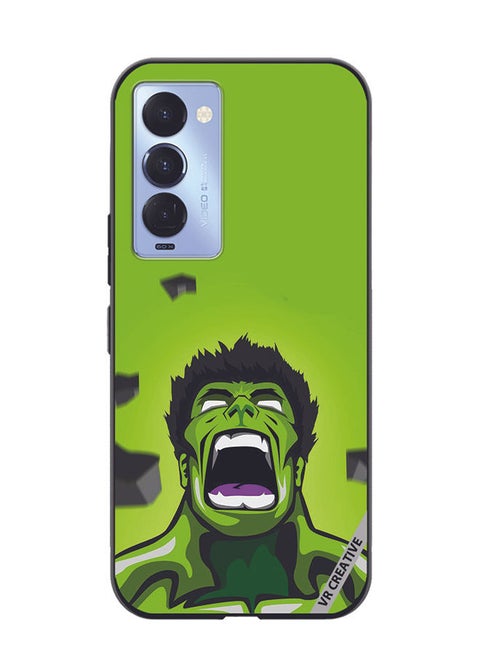 Protective Case Cover For Tecno Camon 18/18 P Hulk Design Multicolour