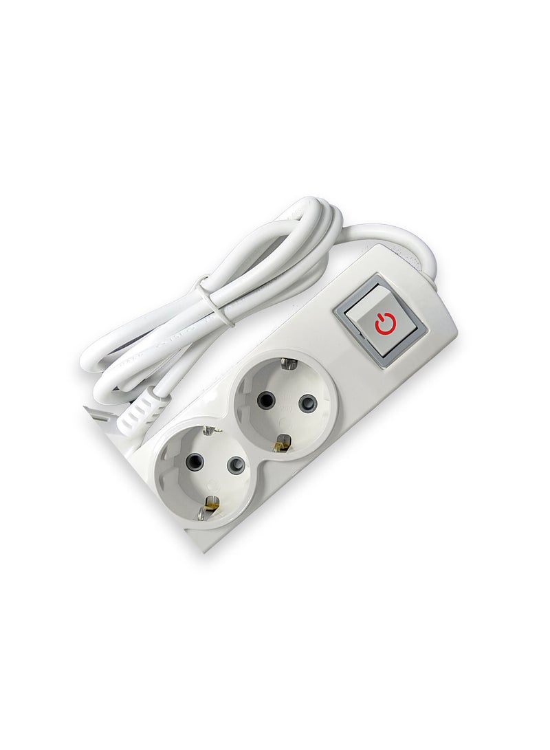 ALPHA NOUR Power Strip four sockets  -  Safety Load - Ultra High Material for All Electrical and Home Appliances 16A 250V Made in Turkey - Image 2