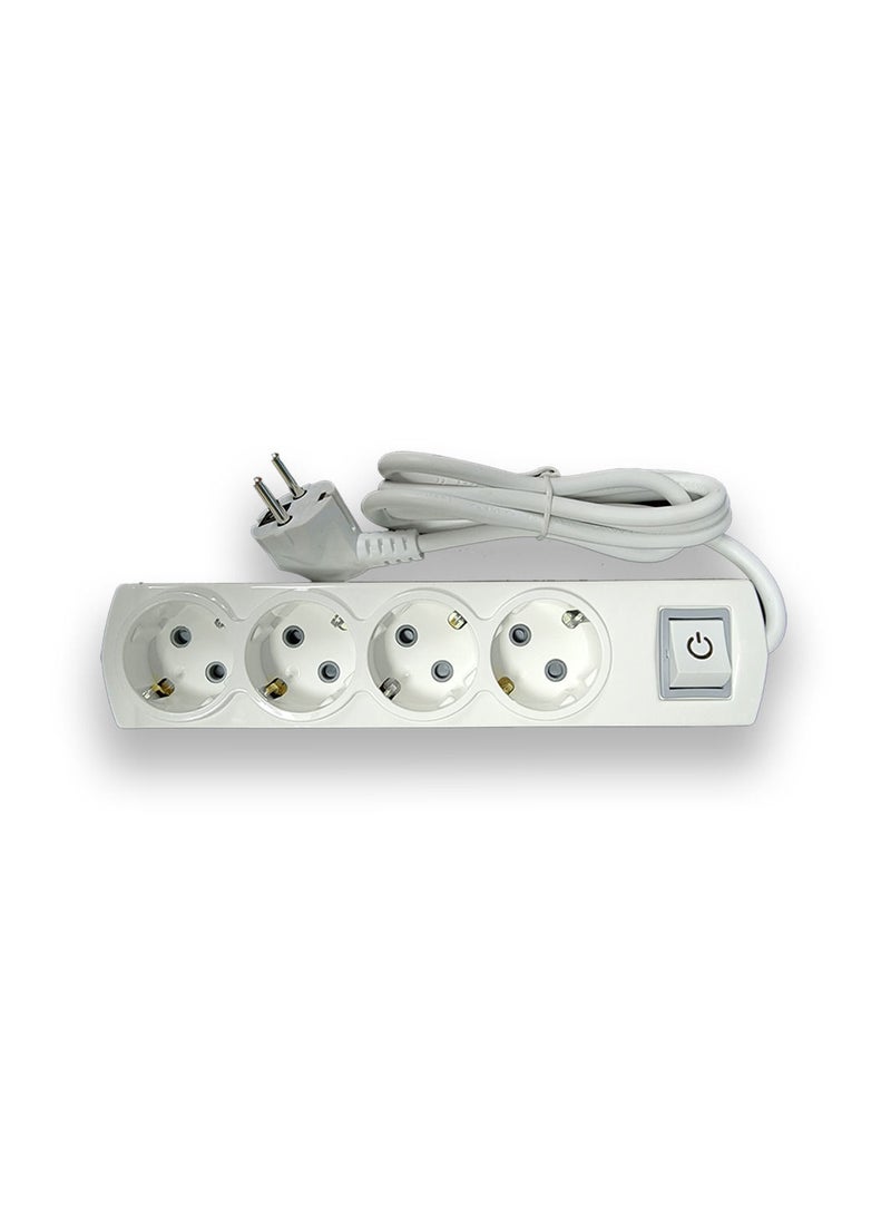 ALPHA NOUR Power Strip four sockets  -  Safety Load - Ultra High Material for All Electrical and Home Appliances 16A 250V Made in Turkey - Image 3