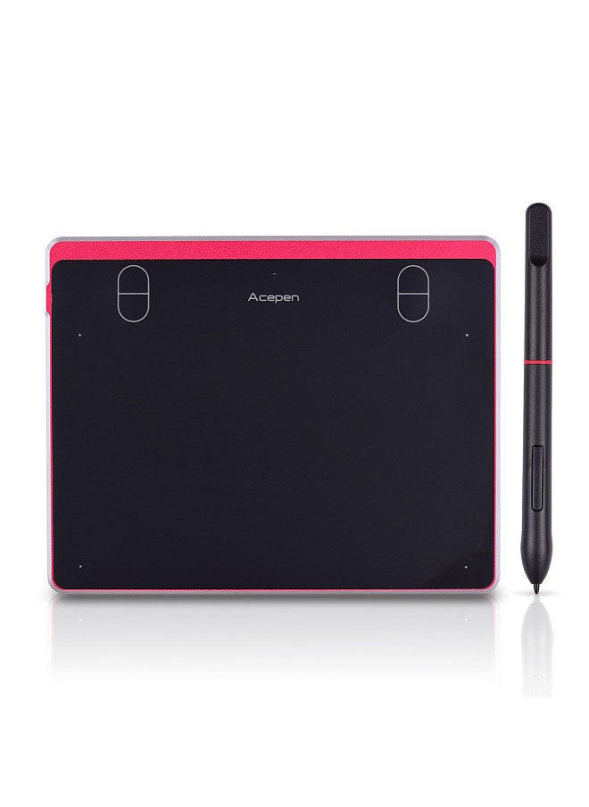 Acepen - Digital Graphic Drawing Tablet 6*4 Inch Active Area Ultra-Thin Drawing Board Kit with 4 Shortcut Keys Battery-free Passive Stylus 8192 Levels Pressure - Image 1