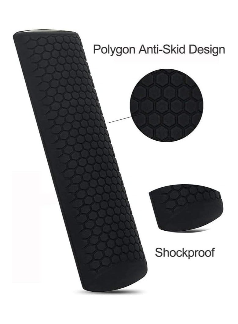 SOLDOUT Protective Case Compatible With Amazon Fire TV 4K Alexa Voice Remote Skin-Friendly Shock Proof Anti-Slip Washable Silicone Protective Cover Sleeve (Black) - Image 2