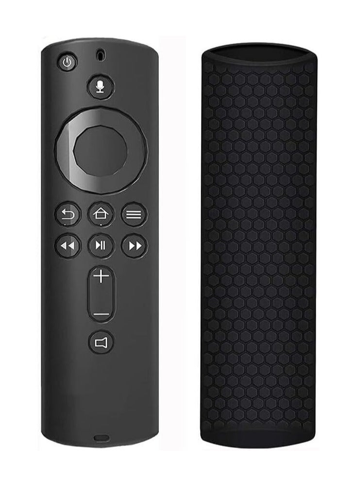 SOLDOUT Protective Case Compatible With Amazon Fire TV 4K Alexa Voice Remote Skin-Friendly Shock Proof Anti-Slip Washable Silicone Protective Cover Sleeve (Black) - Image 3
