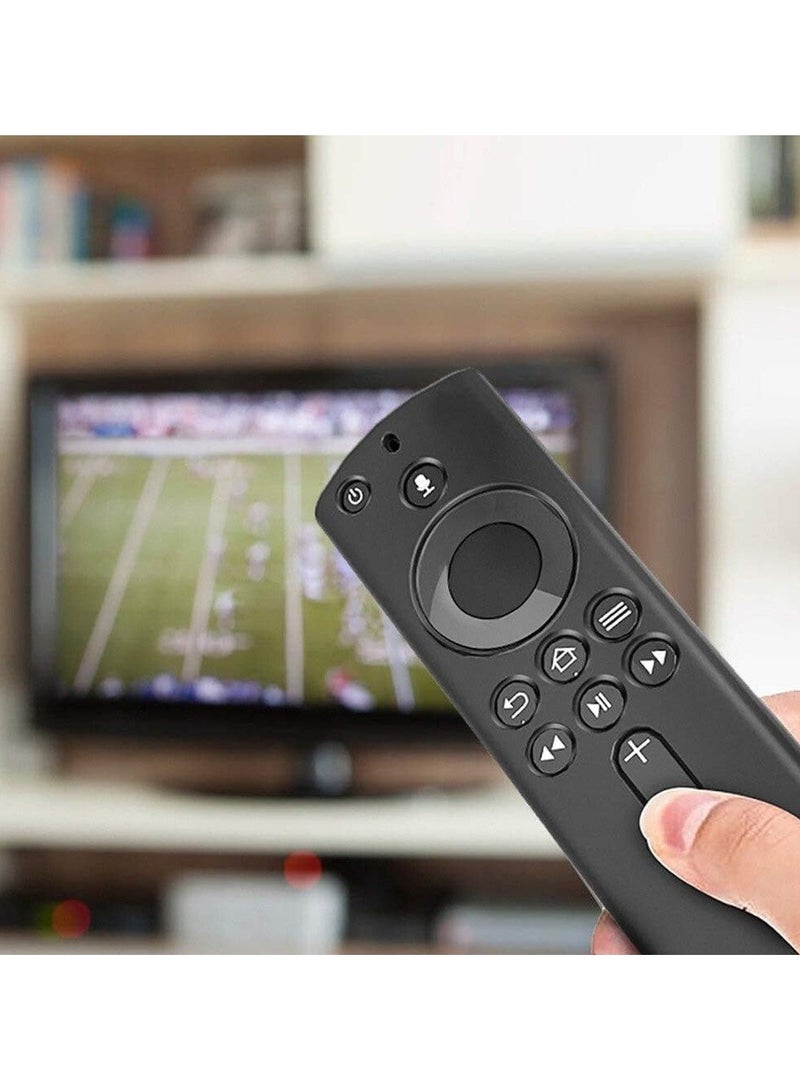 SOLDOUT Protective Case Compatible With Amazon Fire TV 4K Alexa Voice Remote Skin-Friendly Shock Proof Anti-Slip Washable Silicone Protective Cover Sleeve (Black) - Image 4