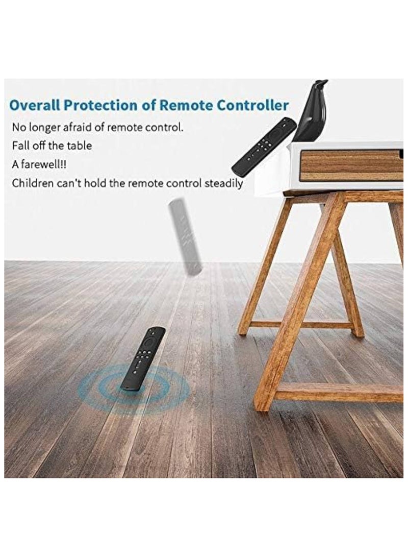 SOLDOUT Protective Case Compatible With Amazon Fire TV 4K Alexa Voice Remote Skin-Friendly Shock Proof Anti-Slip Washable Silicone Protective Cover Sleeve (Black) - Image 5