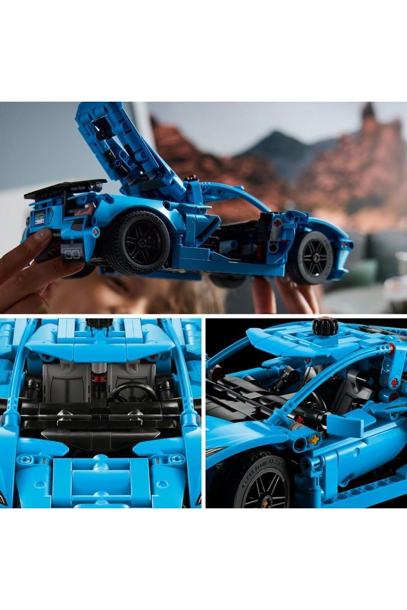 LEGO لعبة سيارة سباق LEGO Technic شيفروليه كورفيت ستينغراي الزرقاء - مجموعة نموذجية مع محرك 8 أسطوانات متحرك وفرق - هدية قابلة للجمع للأولاد والبنات من عمر 9 سنوات وما فوق - 42217 - Image 5