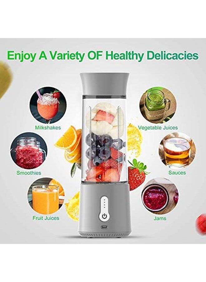 PORTABLE A7 High Quality Blender Juicer And Grinder With 6 Blades And Powerful Motor Nice Design And High Volume Dark Gray Food Grade Pctg  - Image 3