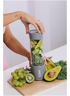 PORTABLE A7 High Quality Blender Juicer And Grinder With 6 Blades And Powerful Motor Nice Design And High Volume Dark Gray Food Grade Pctg  - Image 2