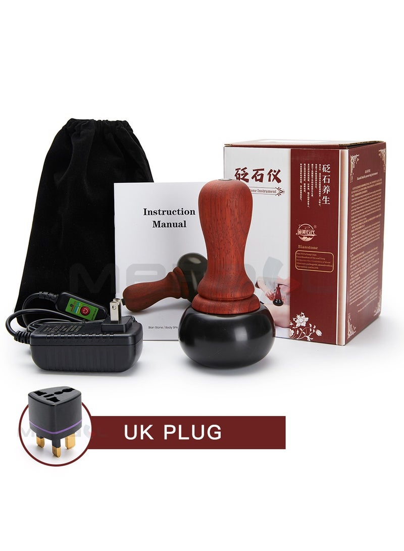 general Hot Stones for Massage with Adjustable Temperature Natural Bian Stone Gua Sha Scraping Massager Warmer Kit for Massage Home SPA Relaxation - Image 1