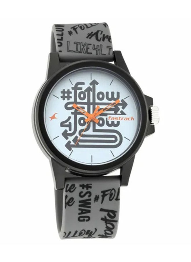 fastrack Hashtag White Dial Analog Unisex Watches  - Image 1