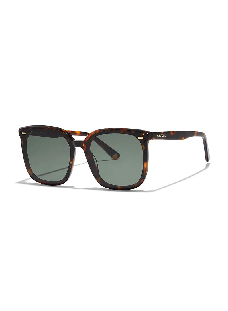 30Sundays 30Sundays ATHENA Women's Sunglasses, Tortoise/Green