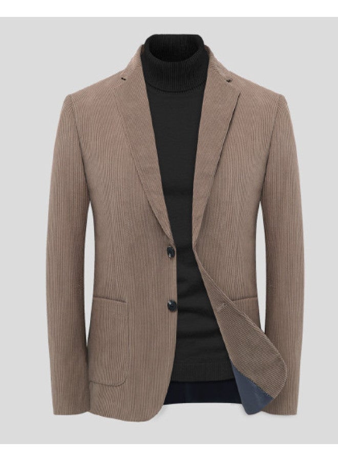 Tucano Best Structured Men's Suit Jacket - Notch Lapel Long Sleeve Windproof Business Casual Blazer Coat - Image 1