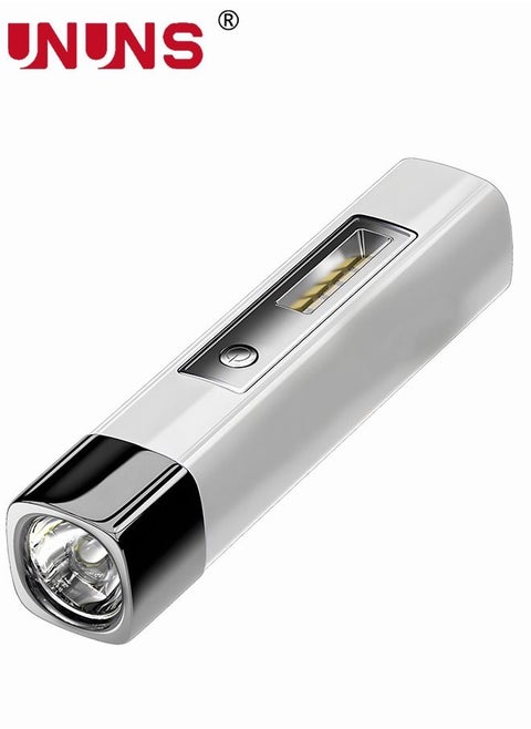Multifunctional Portable LED Flashlight Super Bright High Light Zoomable Waterproof USB Torch with 4 Light Modes